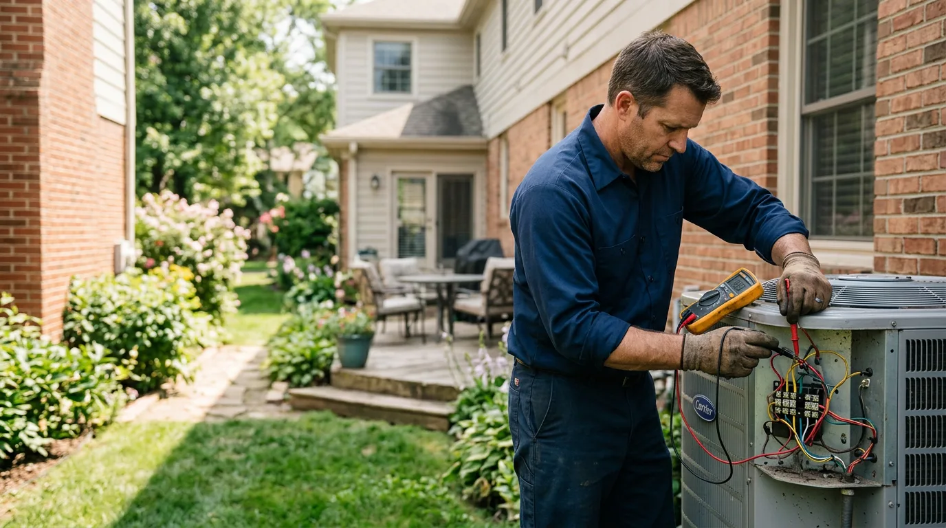 HVAC technician working near Azusa, CA